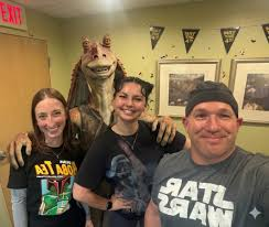 Dental practice team celebrating Star Wars Day in the office